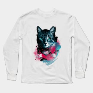 Galaxy Cat Long Sleeve T-Shirt